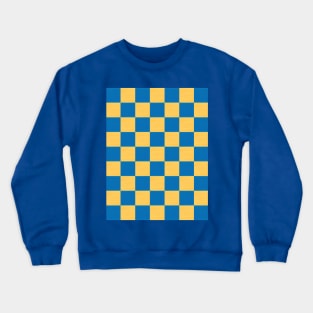 Yellow & Blue Checkerboard Crewneck Sweatshirt